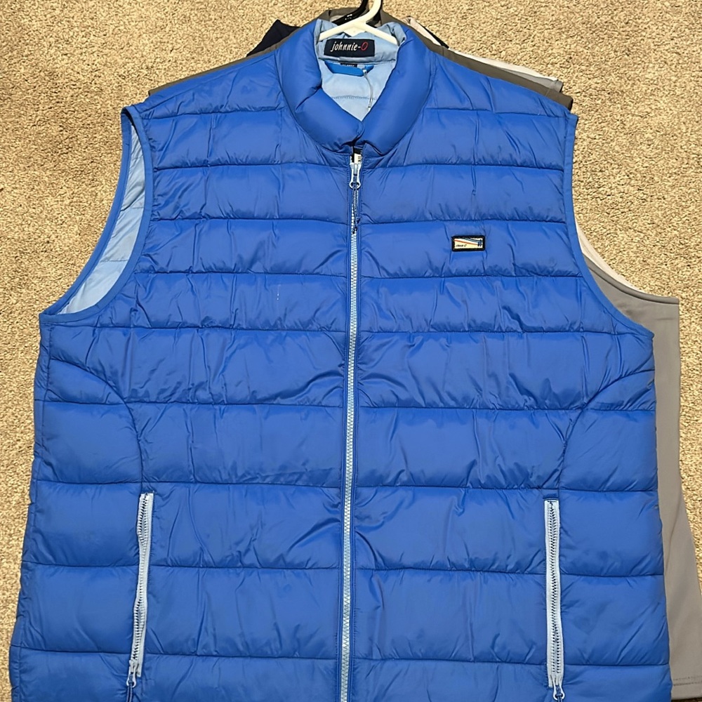 johnnie-O Royal Blue Puffer Vest